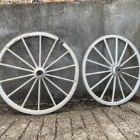 Ruote Carro legno decorative da giardino