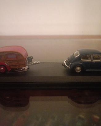 Volkswagen Beetle (Maggiolino) con Roulotte 1:76