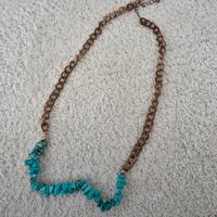 Collana rame & turchese