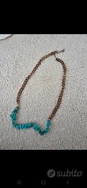 Collana rame & turchese