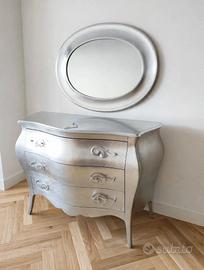 set completo arredamento foglia argento 