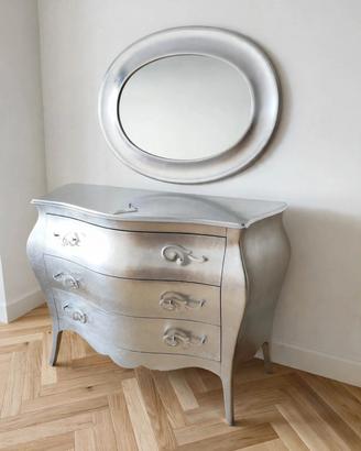 set completo arredamento foglia argento 