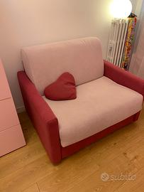Divano letto singolo apribile