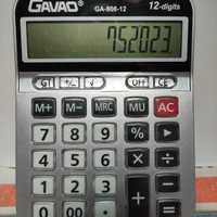 Calcolatrice grandi tastiCAVAO GA-908-12 12 DIGITS