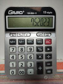 Calcolatrice grandi tastiCAVAO GA-908-12 12 DIGITS