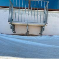 Balconcino ferro zincato artigianale
