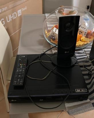 Lettore dvd 3d e impianto audio con subwoofer Lg