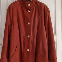 Cappotto donna in Vera Pelle  Nabuk Made in Italy 