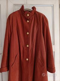 Cappotto donna in Vera Pelle  Nabuk Made in Italy 