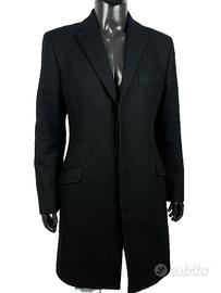 Just Cavalli Cappotto Lana Nero Uomo Tg 52
