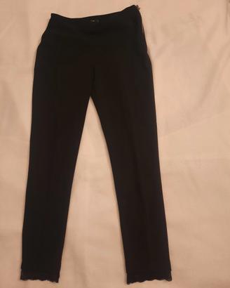 Pantalone nero con pizzo Nuna Lie