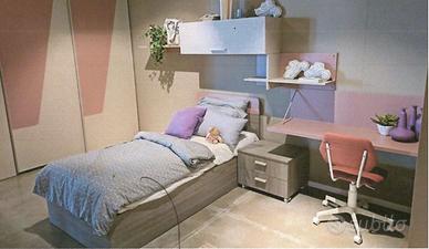 Letto singolo con contenitore
