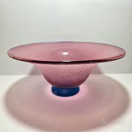 Vaso centro tavola in vetro firmato Elite Murano