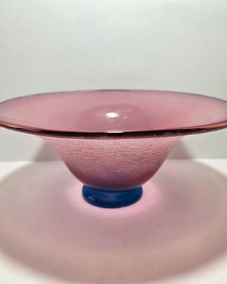 Vaso centro tavola in vetro firmato Elite Murano