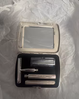 Set rasoio vintage Silver Plated