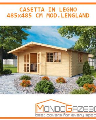 Casetta legno spess 40mm casa pavimento 5x5 mt