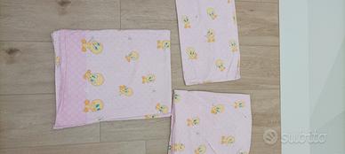 set lenzuola culla/lettino twetty