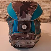 Zaino scuola ergonomico Lassig con dinosauri 