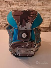 Zaino scuola ergonomico Lassig con dinosauri 