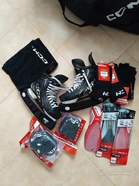 pattini CCM xf pro taglia 10.5 ed accessori 