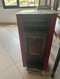 Stufa a pelket rossa