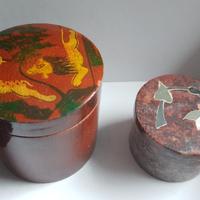Scatoline vintage, legno e pietre dure