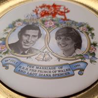 Piatto decorativo matrimonio Diana e Carlo