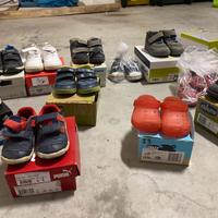 Lotto di scarpe per bambini dal n.20 al n.27