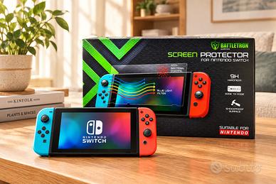 Nintendo Switch Proteggischermo Battletron 9H NUOV