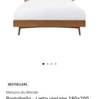 Letto e comodino vintage Maisons du Monde