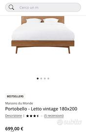 Letto e comodino vintage Maisons du Monde