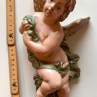 Angelo 1920 In Gesso Cm 28 Da Muro , Dipinto