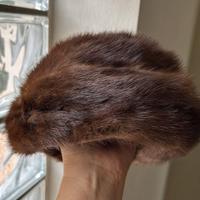 Cappello e sciarpa in visone