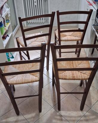 4sedie legno