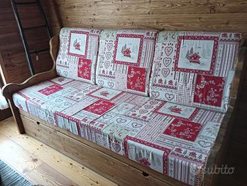 Divano tirolese con letto estraibile