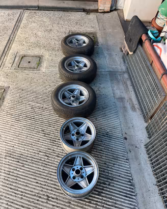 5 cerchi originali  anni 70 M.A.S. Lancia fulvia