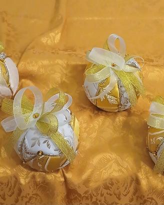 Set 4 palline di Natale 