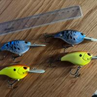 Lotto di 4 crankbait Storm Arashi Flat 7' nuovi