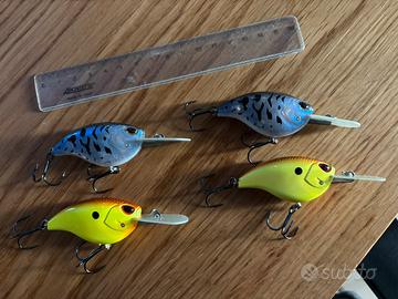 Lotto di 4 crankbait Storm Arashi Flat 7' nuovi