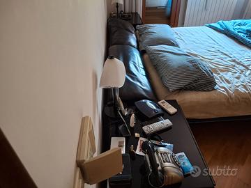 Struttura letto matrimniale + comodini + comò ROMA