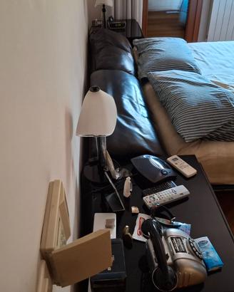 Struttura letto matrimniale + comodini + comò ROMA