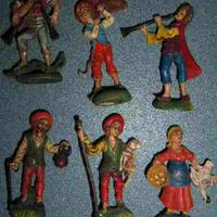 Fontanini figure presepe vintage lotto 69 pezzi
