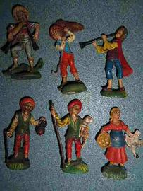 Fontanini figure presepe vintage lotto 69 pezzi