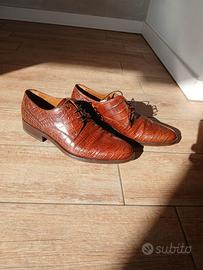 Scarpe eleganti in vera pelle di coccodrillo. n.41