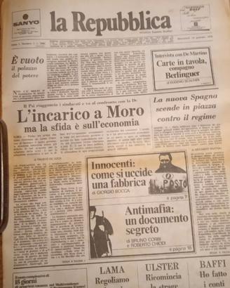 Cinquanta anni di Repubblica IL PRIMO NUMERO!