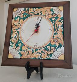orologio cucina ceramica Caltagirone 