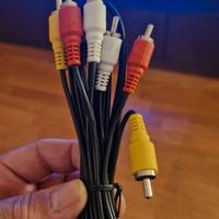 cavo SCART + cavo RCA bianco rosso giallo
