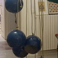 LAMPADARIO SPACE AGE REGGIANI 10 LUCI EYEBALL 
