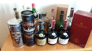 10 BOTTIGLIE VINTAGE 25 ANNI WHISKY COGNAC GRAPPA