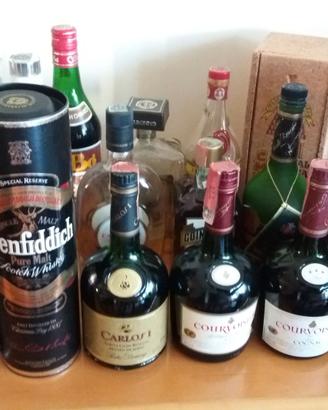 10 BOTTIGLIE VINTAGE 25 ANNI WHISKY COGNAC GRAPPA